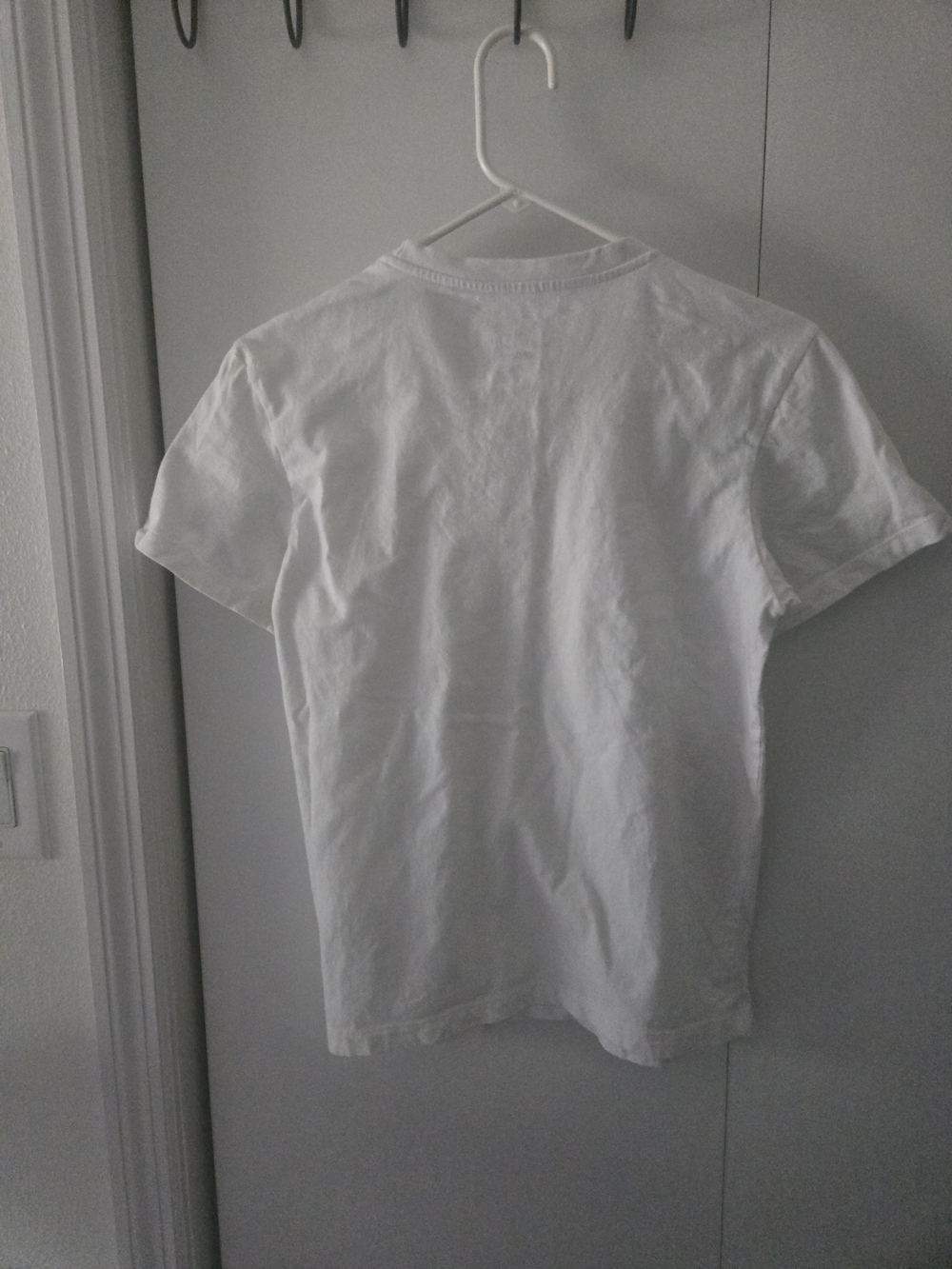 adidas Women's White Logo Crewneck Tee - Picture 5 of 5